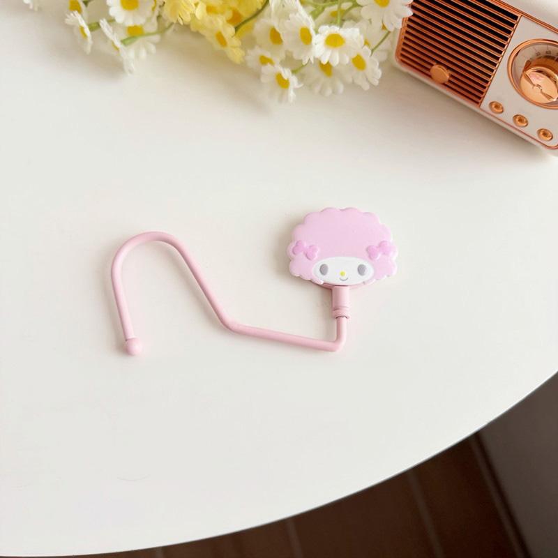 Hello Kitty Hook Kuromi My Melody Hooks Desktop Hooks for Hanging Bag Cap Cup Data Cable Desktop Organizer
