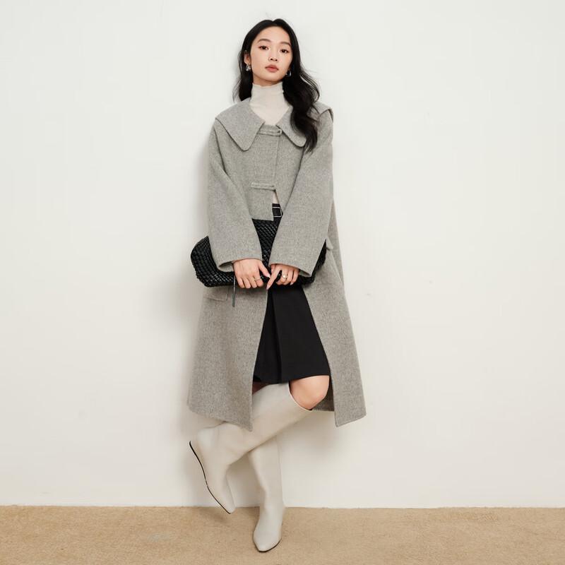 Elva' Island Women's Double-Faced Wool Coat