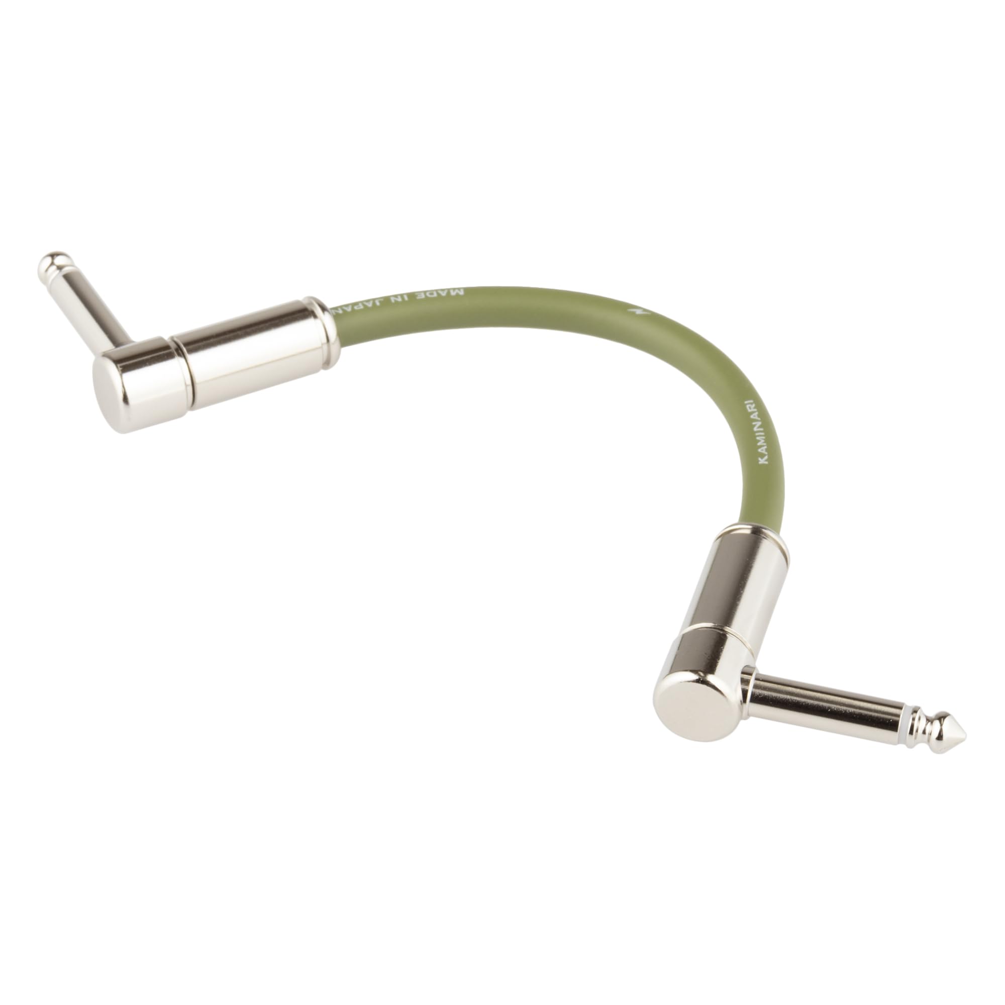 

KAMINARI GUITARS Electric Bass Patch Cable 2, 15cm, Moss Green, K-BPC2-15LL
