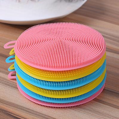 Perie de spălat vase din silicon Perie de spălat vase antiaderentă pentru curățarea oală de bucătărie Perie de spălat vase din silicon pentru îndepărtarea petelor