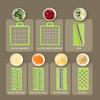 16 in 1 Vegetable Chopper with Handle Kitchen Mandoline Slicer Food Grater Cutter set for Fast Meal Prep and Egg Cutting