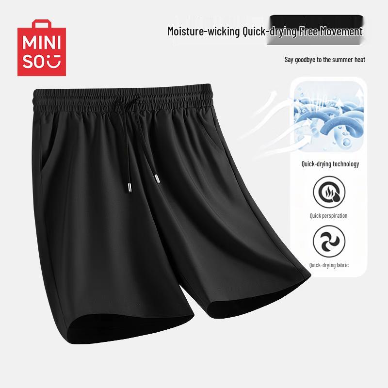 MINISO Men s Quick-Dry Casual Sport Shorts L