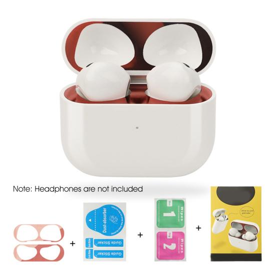 

Пылезащитный чехол для наушников, ультратонкий высокочувствительный металлический Bluetooth-совместимый чехол для наушников, пылезащитная пленка для AirPods 3