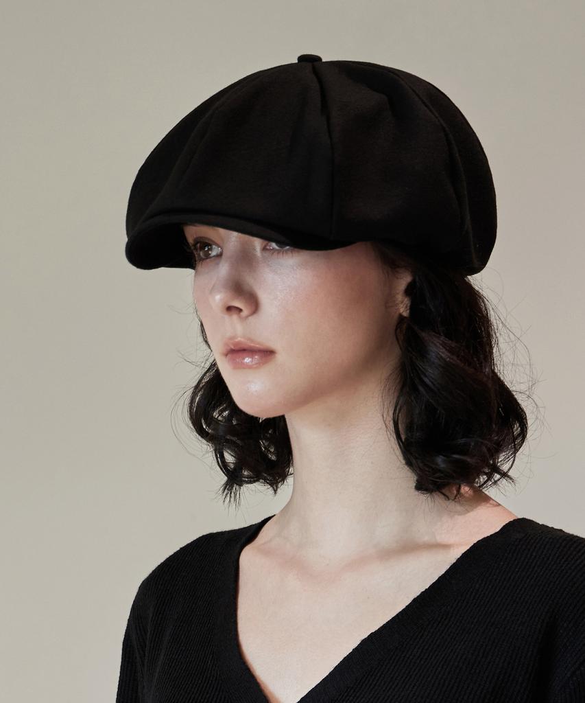Bajal Logo Easy Fit Newsboy Cap Black