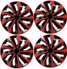 4 Piezas/Set Tapacubos Universales para Rueda de Coche 16" Tapas de Rueda Cubiertas de Rueda Cubierta de Piel para Llanta de Automóvil Accesorios de Decoración para Coche