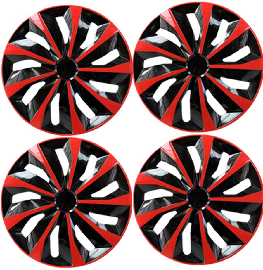 4 Piezas/Set Tapacubos Universales para Rueda de Coche 16" Tapas de Rueda Cubiertas de Rueda Cubierta de Piel para Llanta de Automóvil Accesorios de Decoración para Coche