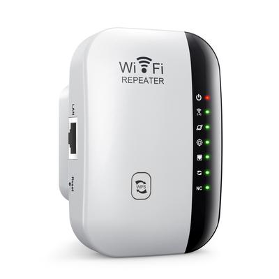 Ripetitore WiFi 300M Amplificatore di segnale wireless 7 spie luminose Extender di portata WiFi con Ethernet