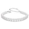 Silver Bracelet with Pearls, 925 Silver, Size S