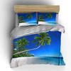 Palm trees and ocean. Bedding sets Duvet cover sets Duvet covers Pillowcases(1* Duvet Cover 2* Pillowcases without duvet insert)