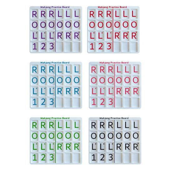 Bærbar Mahjong Øvelsesbræt 3D-printet Mahjong Solo Træningsværktøj Amerikansk Mahjong Strategihjælp Letvægts Mahjong Spillere Øvelsesværktøjer