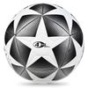BYAOSUN Soccer Size PU and Perfect for Practice and Available In White or Silver Black Ball, 4, Leather, Soft, Durable, Abrasion-Resistant,