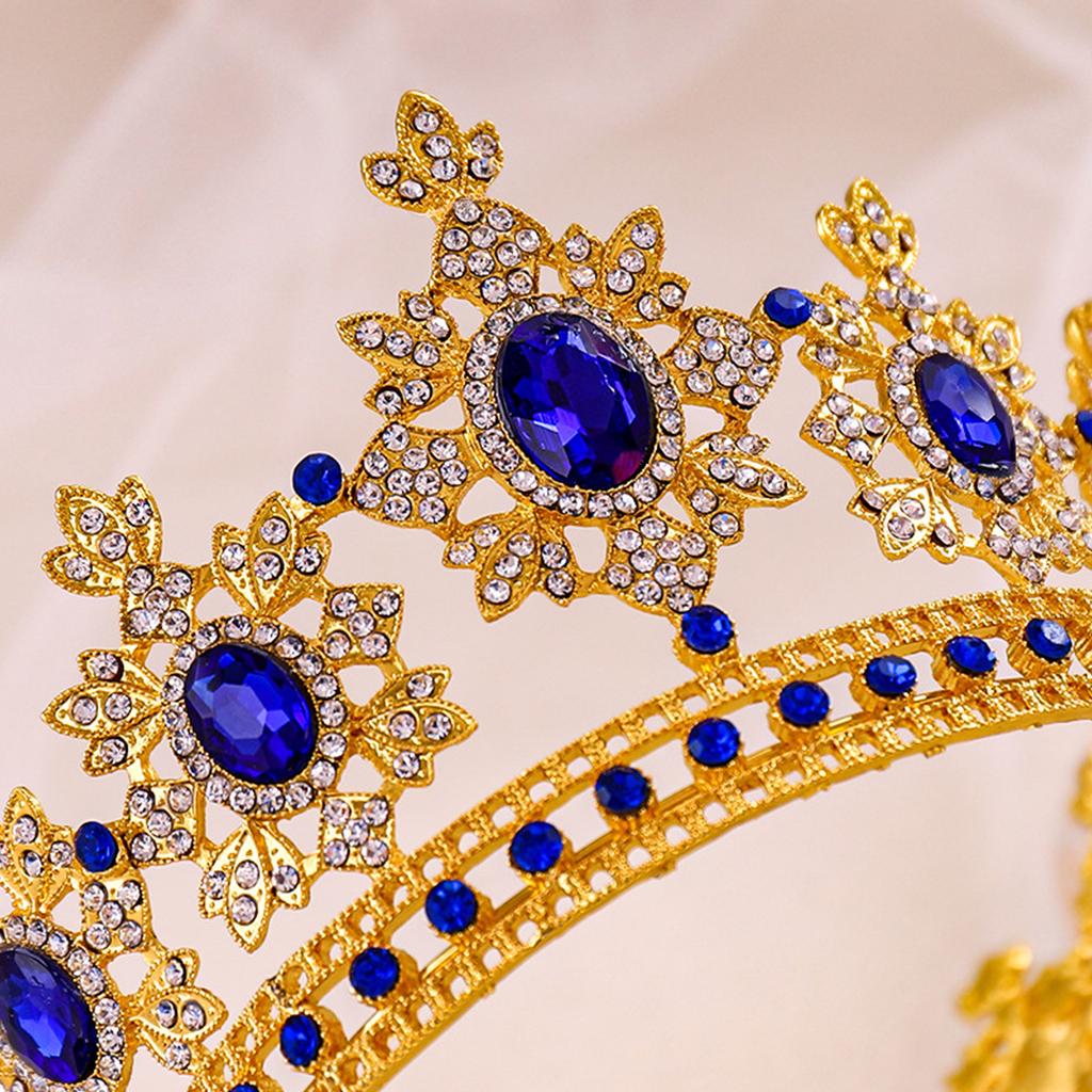Königskrone Tiara für Unisex Hochzeit Prinzessinnenkrone für Weihnachten Barockes Stirnband