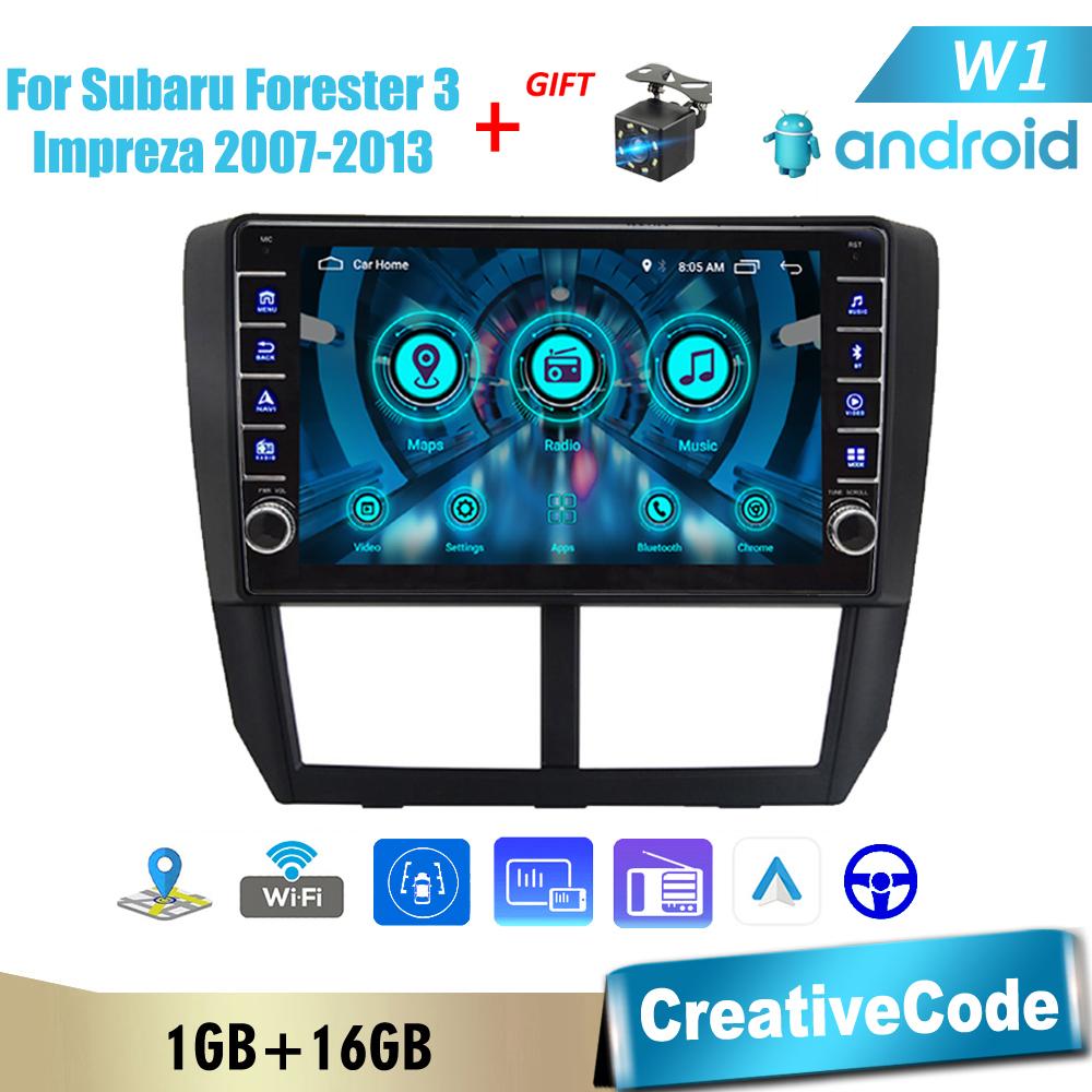 

Android для Subaru Forester 3 Impreza 2007-2013 с кнопкой, автомобильным радио, видео, мультимедиа, GPS-плеером, 1 + 16 ГБ
