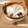 Cats Play Basket Bed Stylish Nest for Small Puppy Kittens Cartoon Kittens Mat Pet Bed Scratch Resistant for Household