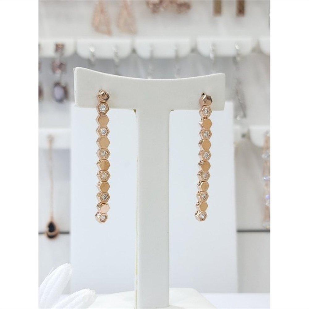 Rodem Savezone05 Square Julan Silver Needle Earrings Szrd22050051 (9825646)