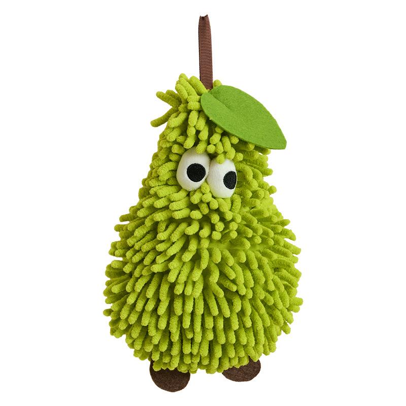 Handtuch für Küche und Bad Bananen-/Erdbeerförmiger Hängewaschlappen Chenille-Tücher Weiches Saugfähiges Handtuch