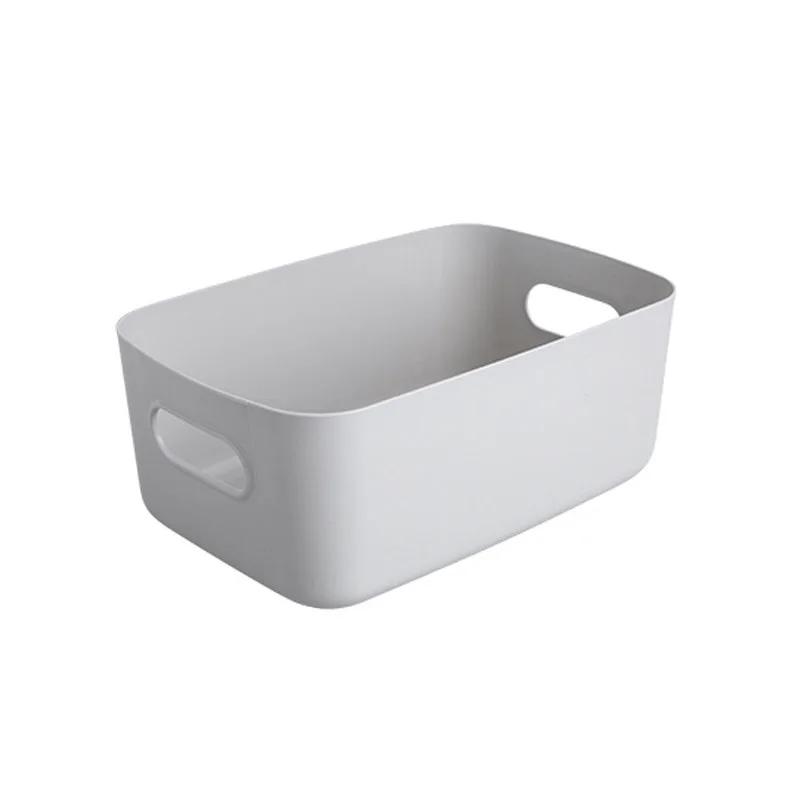 1pc Desktop Cosmetic Storage Box Bathroom Kitchen Bedroom Plastic Storage Basket S-L Dormitory Miscellaneous Storage Box