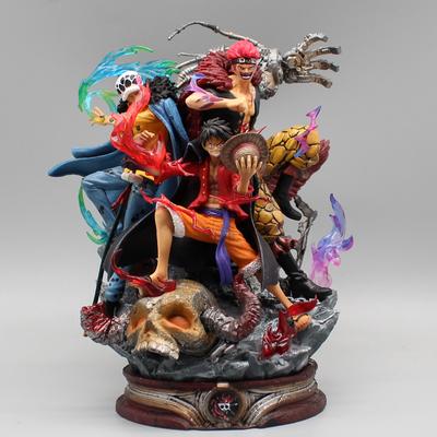 22cm Figurka One Piece Tři Kapitáni Anime Postavička Dítě Law Luffy Akční PVC Model Soška Panenka Sběratelská Dekorace Hračky Dárky