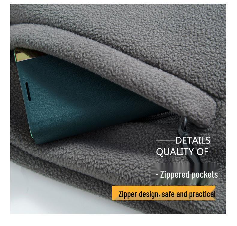 Men's Fleece-Lined Jacket: Warm, Thick, Autumn & Winter Outdoor Sports Coat for Couples.