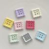 Colorful Small Square Button Accessories  DIY Handcrafted Materials  Clothing  Shoes  Socks Accessories  Phone Cases  Crocs