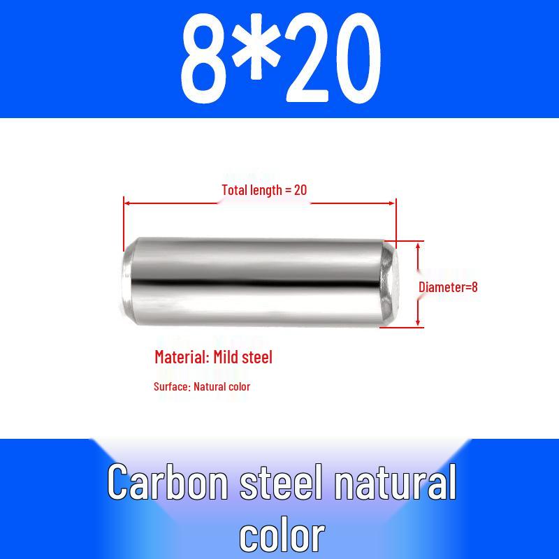 GB119 Iron Cylindrical Positioning Pin - Solid Pin Shaft M3M4M5M6M8M10M12