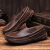Mocassini da Uomo Vera Pelle Scarpe Casual da Uomo Classiche Scarpe da Barca Calzature da Uomo Leggere Taglie Forti 38-48