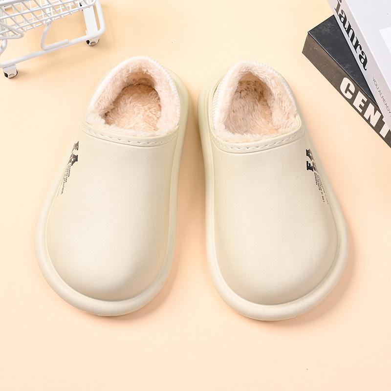 Kinder Plüsch Rutschfeste Winter Hausschuhe - Dicke Warme Baumwolle für den Außenbereich