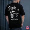 SMILE IF YOU ARE DEAD INSIDE Skull Print Men's Unisex T-Shirt