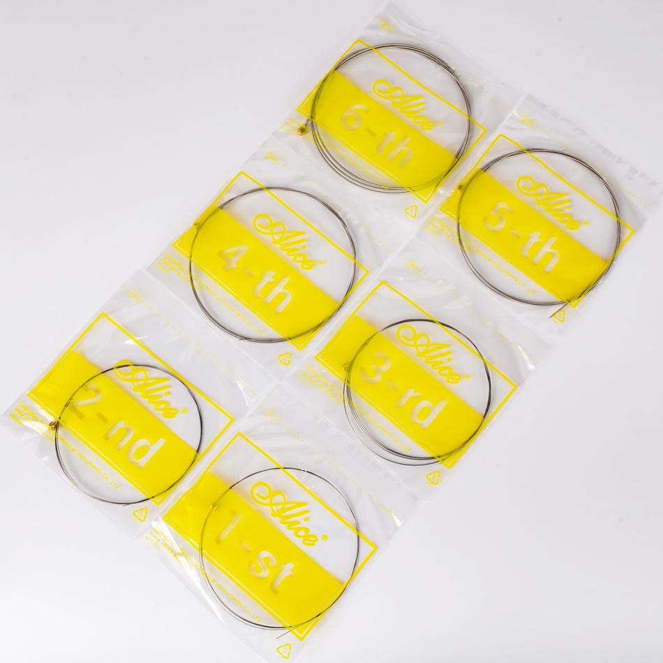 Alice 10 Sets A506 Electric Guitar Strings Steel Core Nickel Plated Alloy Winding 008-038/009-042/010-046 Strings Wholesale