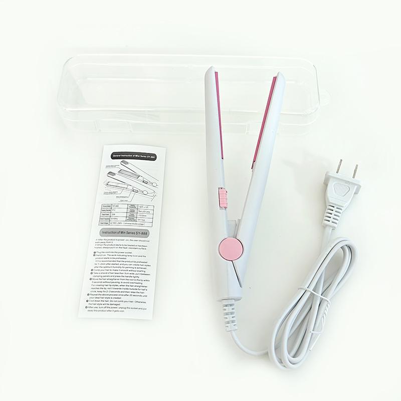 Portable Mini Hair Curler 190°C 10 Second Rapid Heating Constant Temperature Ceramic Plate for Curling and Straightening