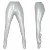 PVC Damen Hose Unterwäsche Aufblasbares Schaufensterpuppen Modell Torso Beine Silber Für Bekleidungssammlung, Einzelhandelsdisplay