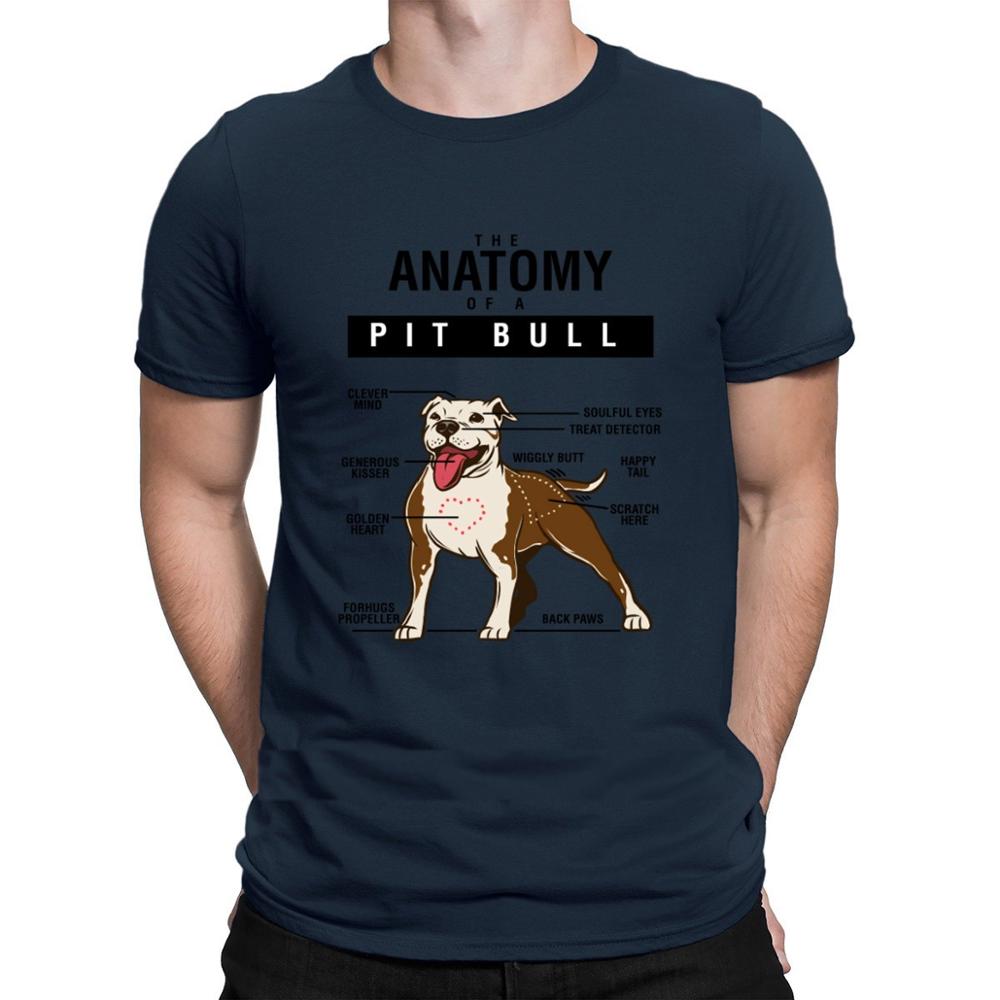 Funny Dog Anatomy Of Pitbull T shirts Custom Big Sizes Hip Hop Latest T Shirt For Unisex Fit Kawaii Family Summer Style