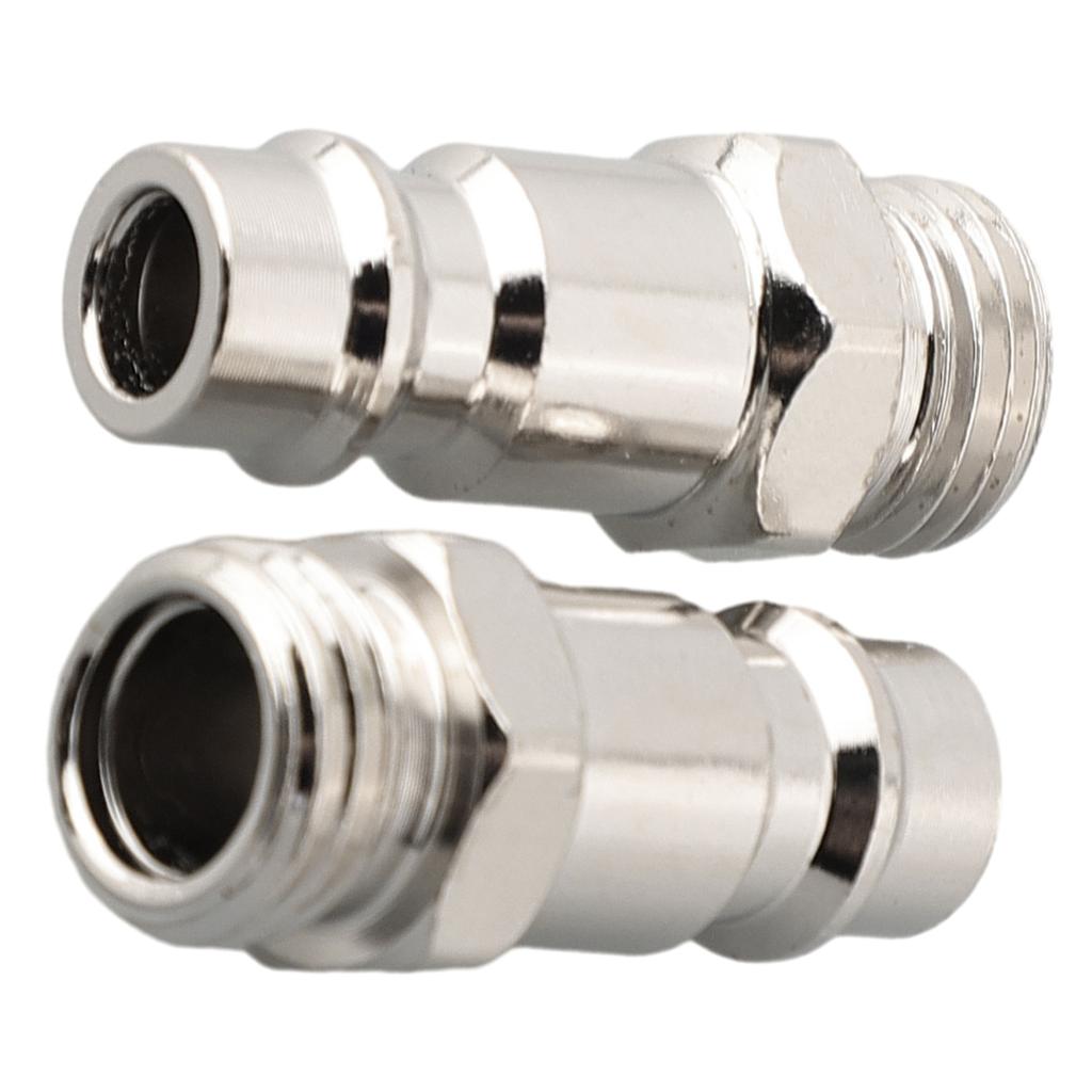 1/4\\\" Euro Compressed Air Line Coupler Connector Fitting Quick Release Fittings 1/4inch Male Thread G1/4 Plugs