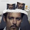3D Printing Johnny Depp Series Bedding Set Bedroom Soft Modern Bedspreads Comefortable Duvet Cover Quilt Cover And Pillowcase