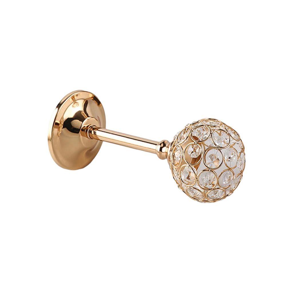 Gold Crystal Candle Holder Modern Tealight Candlestick Christmas Party Candle Stand Wedding Dinning Table Centerpiece