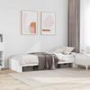 White Bed Frame with Headboard 80 X 200 Cm Engineered Wood