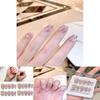 Handmade Aurora Flashing Rhinestone Disco Glitter Nail Sticker Candy Paradise Ultra-short Gradient Xs S M L