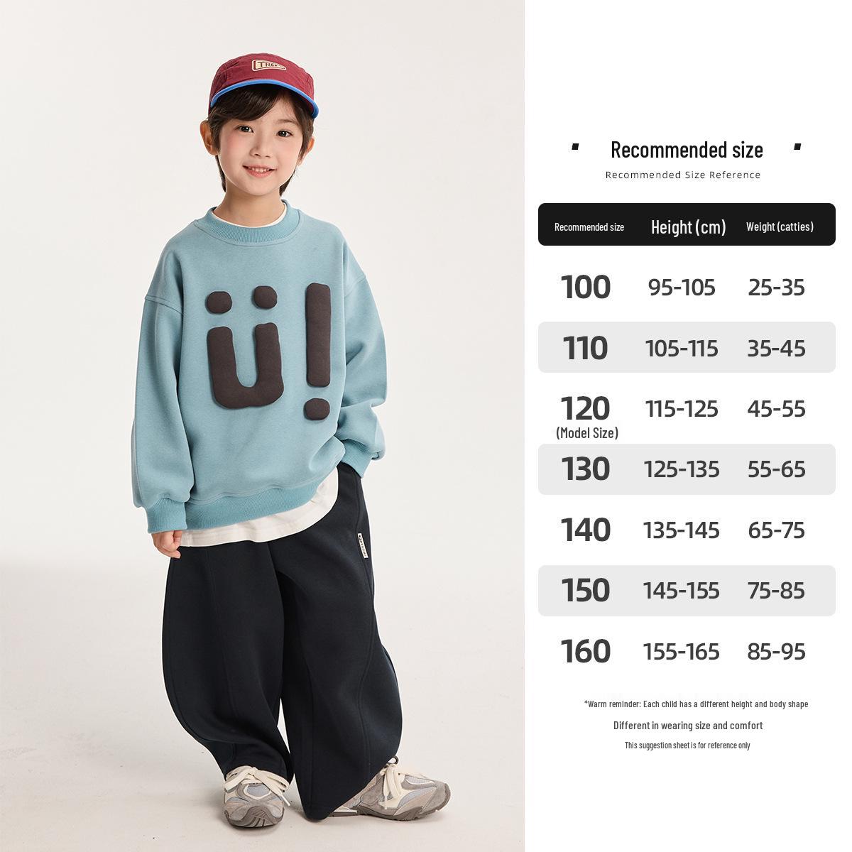 

Autumn Korean Style Round Neck Sweatshirt for Middle & Big Boys – Fairy Tale Memory 110 cm синий