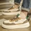 Light luxury high-quality low-top thick-soled cushioning leather casual shoes, new outdoor street shooting sports board shoes