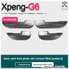 For Xpeng G6 2023-2025 Front & Rear Door Plate Guards ABS Inner Protector Cover Plate Trim Anti-Dirty Welcome Kick Pad