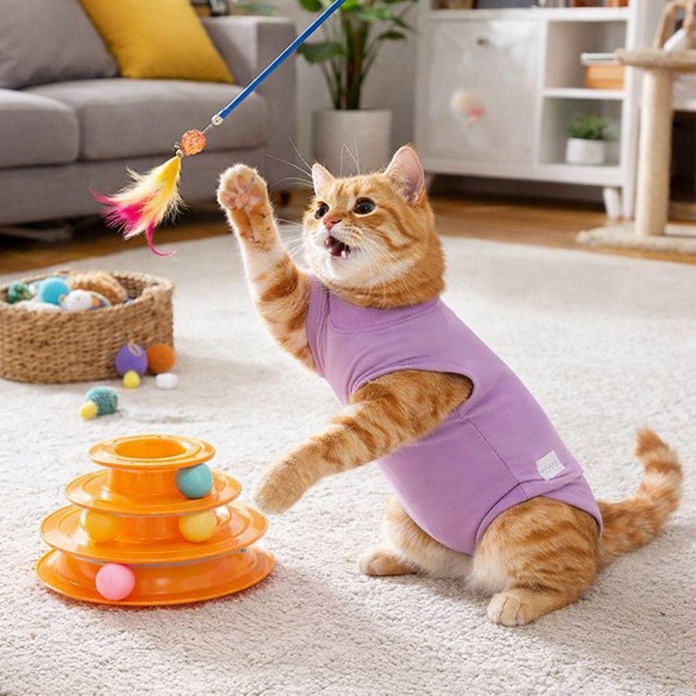 Adjustable Cat Recovery Suit Elastic Pet Jumpsuit Pet Body Suit Pet Soothing Clothes  Pet Supplies