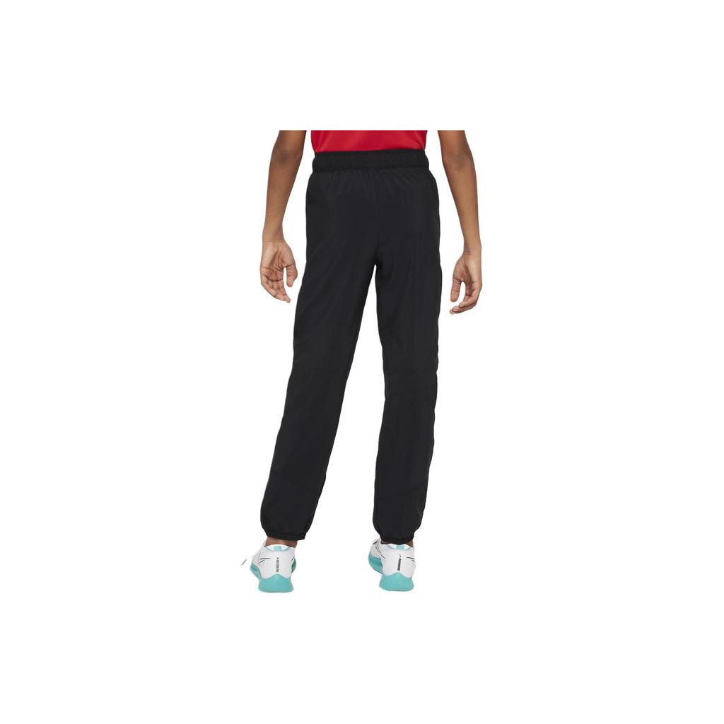 Nike Solid Color Drawstring Casual Jogger Knit Pants Kids Bottoms Black FN8371-010