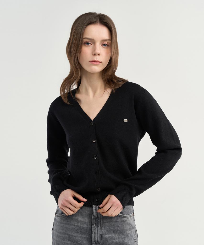 Omiou Washable V-Neck Cardigan_10 Colors (Type B)