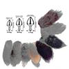 real hair fox tail plug in pet toy
