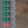 WERA Minus Stabilized Screwdriver Blade Size 8.0mm Shaft Length 24.5mm 008844 Green