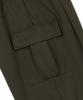 CAMEL WORK One-Pleat Wide Cargo Sweatpants (Khaki)