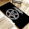 Music A-Anthrax Floor Mat Soft Flannel Entrance Door Mat Non Slip Absorbent Bathroom Bedroom Floor Rug