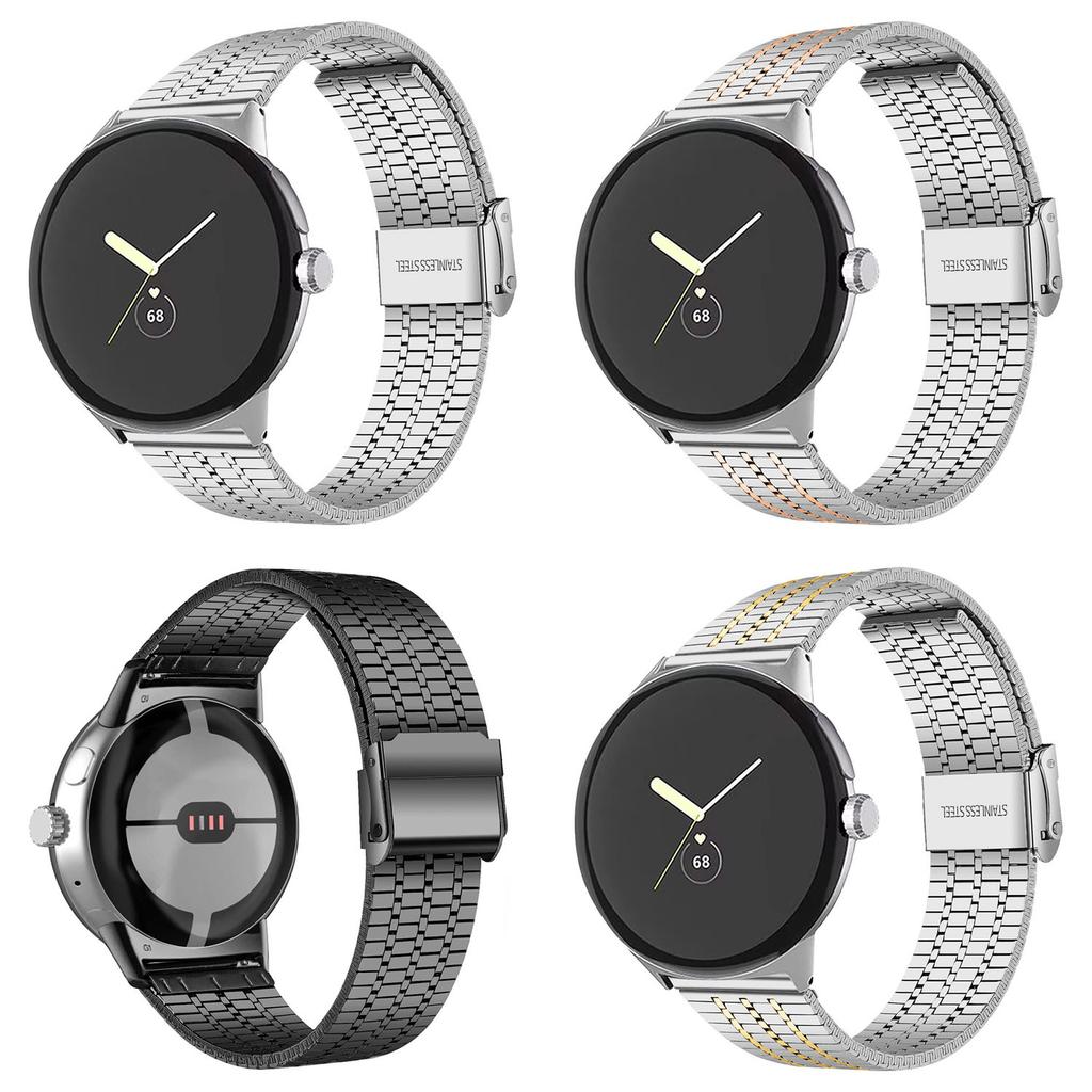 Minimalist Strap For Google Pixel Watch 3 45mm Stainless Steel Band For Google Pixel Watch 1 2 3 Wristband Replace Bracelet Accessories