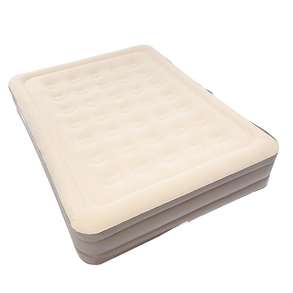 Inflatable Air Mattress Portable Thickened Self Inflating Sleeping Bed with Built In Pump for Home