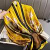 2024 Stilfull koreansk silkescarf för kvinnor - Mångsidig brokadscarf sjal för vår och höst.
